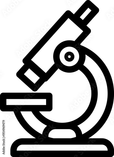 Laboratory Microscope Scientific Medical Research Icon