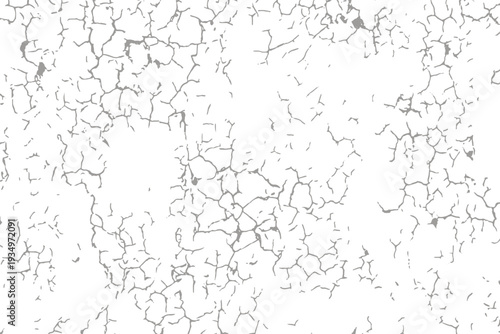 Subtle gray crackle texture overlay with fine distressed net pattern on transparent background