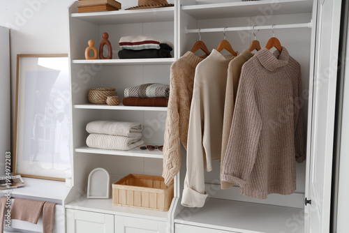 Interior of dressing room w...