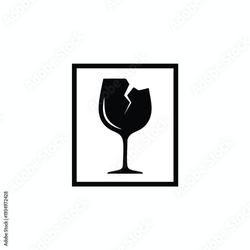 Broken Wine Glass Icon