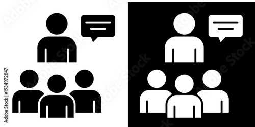 Mentoring In Monochrome Glyph