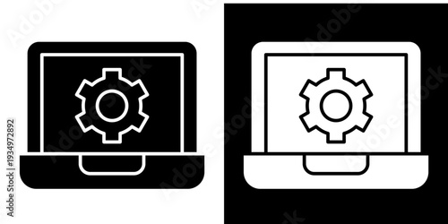 System In Monochrome Glyph