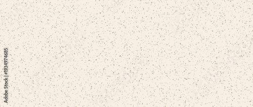 Light beige seamless stone texture. Ecru grain noise background with speckles, flecks, particles. Distress repeated gritty pattern wallpaper. Craft dotted paper surface. Vector material speck backdrop