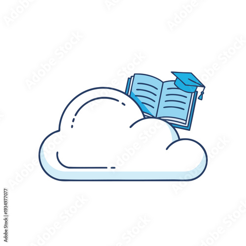 Cloud Computing Concept with Open Book and Digital Data for Online Learning and Technology