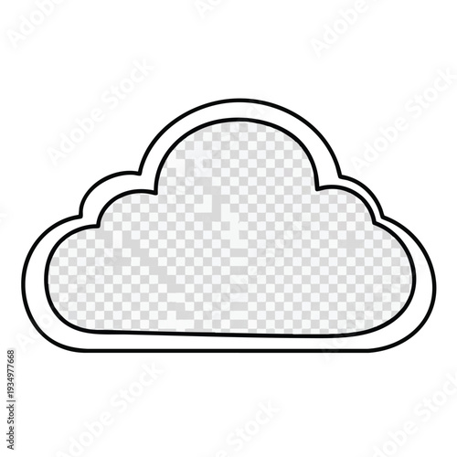 Simple Cloud Icon Illustration