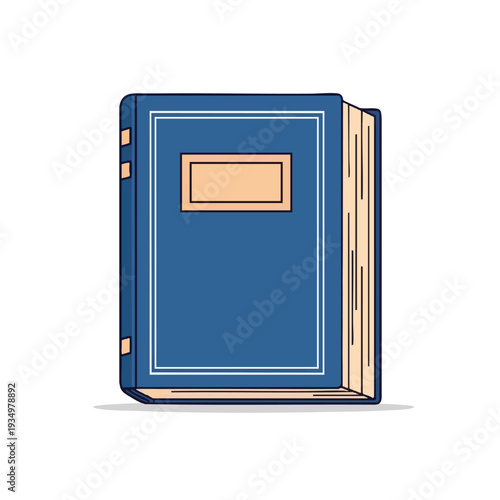 Classic Hardcover Blue Book for Reading and Education