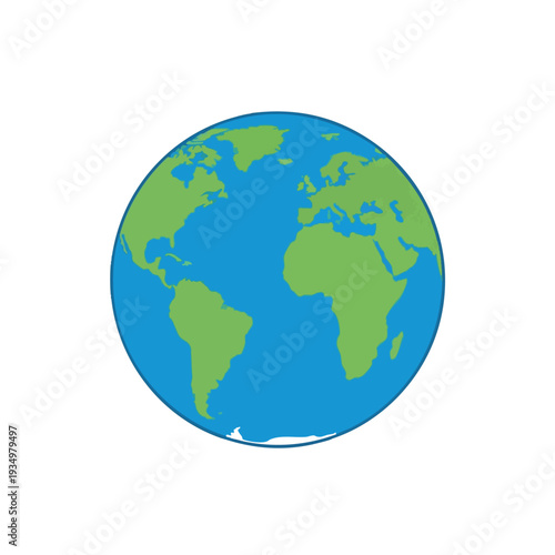 Stylized Globe Illustration Representing Global Connectivity and Earth Awareness