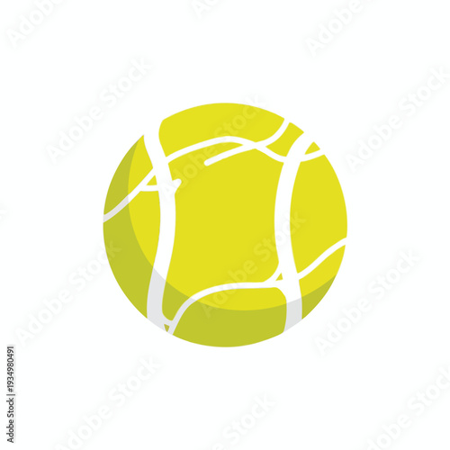 Yellow Tennis Ball Illustration