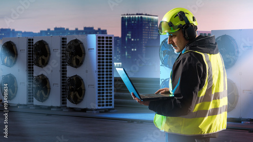 HVAC maintenance. Technicia...
