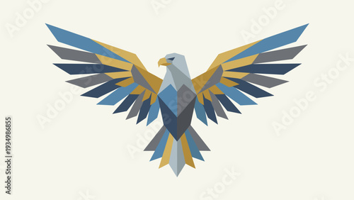 Geometric Eagle Emblem for Business Branding & Corporate Identity Design