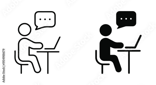 Online Training Video Conference Icon