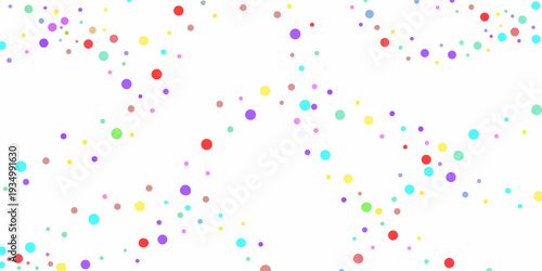 Colorful scattered dots create a playful and vibrant abstract background