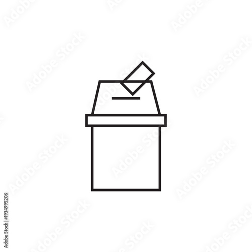 election ballot box icon