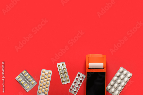 Payment terminal with pills...