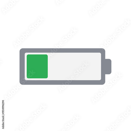 Battery icon showing partial charge level in design