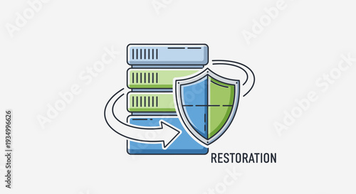 Data Restoration Server Security Protection Concept.