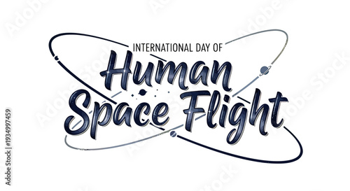 International Day of Human Space Flight Logo.