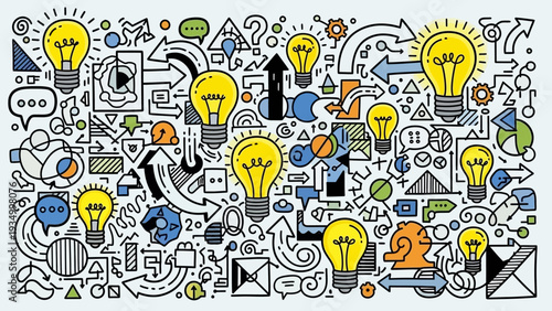 Colorful Light Bulbs Creative Ideas.