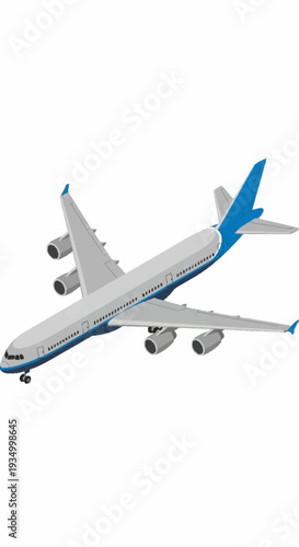 Model airplane flying through clear sky.