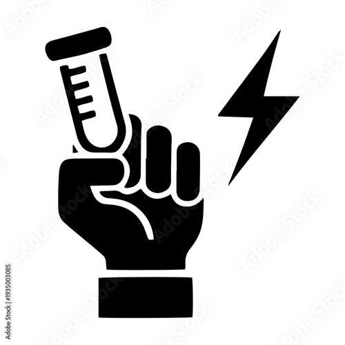 Scientific Research Discovery Solid Icon