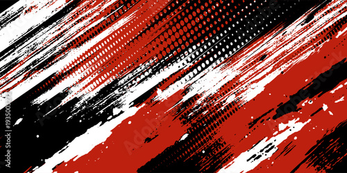 black white and red grunge texture background.vector illustration. eps 10	Print