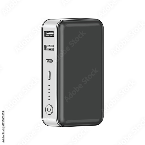 Portable Power Bank with Multiple USB Ports