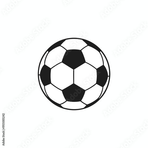 Stylized Illustration of a Soccer Ball for Sports and Recreation Content