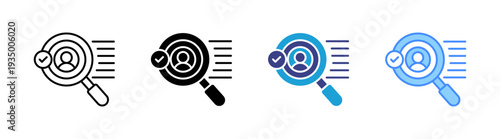 Identifying icon set multiple style collection