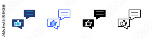 Response Multi Style Icon Set Vector 