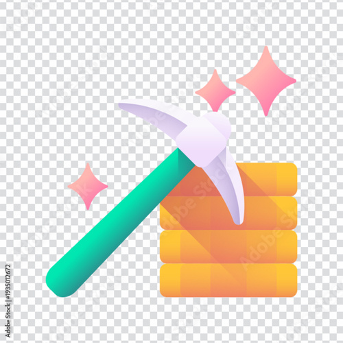 Mining Cryptocurrency Mining Icon