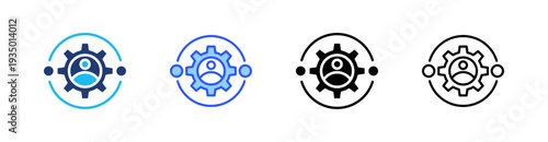 Adaptation Multi Style Icon Set Vector 