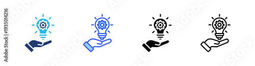 Innovation Multi Style Icon Set Vector 