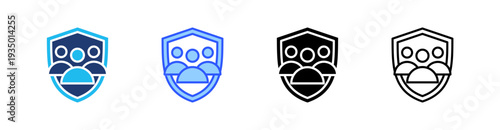 Family Insurance Multi Style Icon Set Vector 