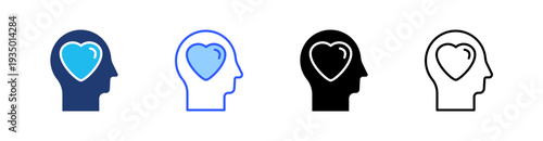 Empathy Multi Style Icon Set Vector 