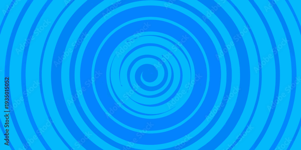Obraz premium Hypnotic blue spiral with concentric circles creating a swirling vortex