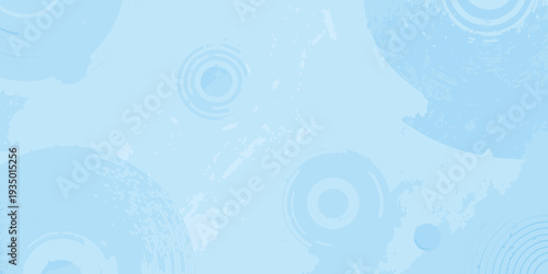 Abstract light blue background with circular brushstroke patterns