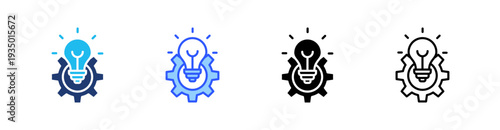 Concept Multi Style Icon Set Vector 