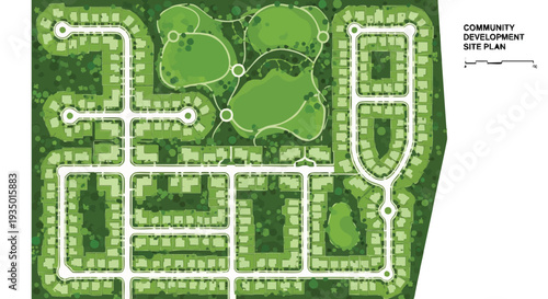 Detailed Urban Planning Site Plan for a Modern Residential Community