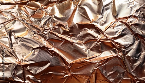 A Luxurious Foil Texture Featuring A Crumpled Metallic Surface With Fine Cracks And Details Creating A Rich Abstract Background