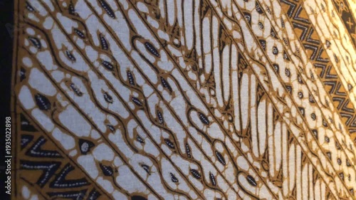 4K Detail Batik Jawa and culture Indonesia