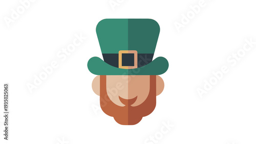 A St. Patrick's Day Leprechaun Illustration.