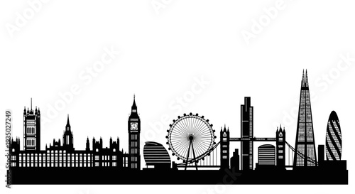 london skyline silhouette