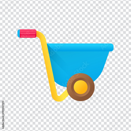 Wheelbarrow Garden Tool Icon