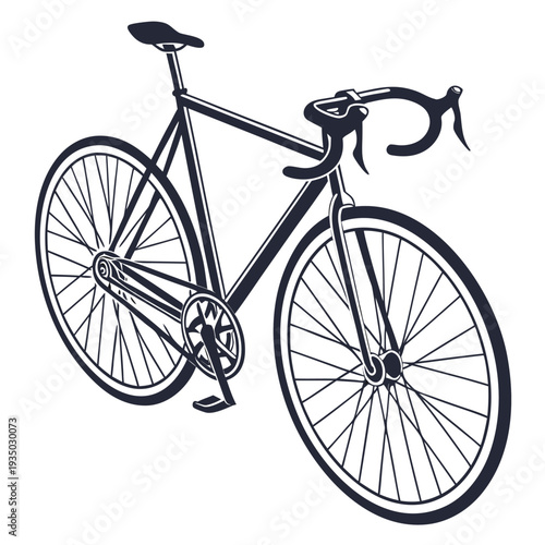 vintage bicycle silhouette