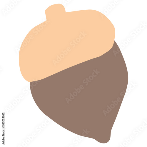 秋の散歩で見つけるどんぐりのイラスト 9月の園だよりに使いやすいシンプル手描き素材シリーズ