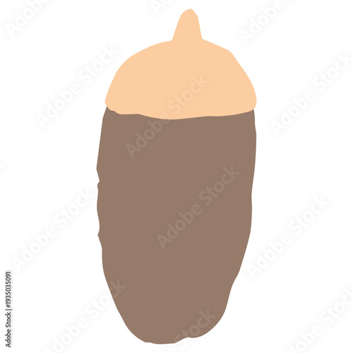 秋の散歩で見つけるどんぐりのイラスト 9月の園だよりに使いやすいシンプル手描き素材シリーズ