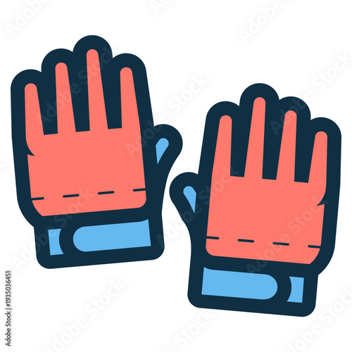 goalkeeper hand gloves icon