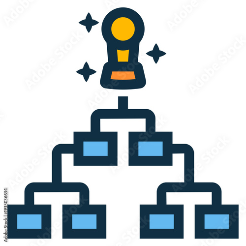 soccer or football world cup playoff bracket icon