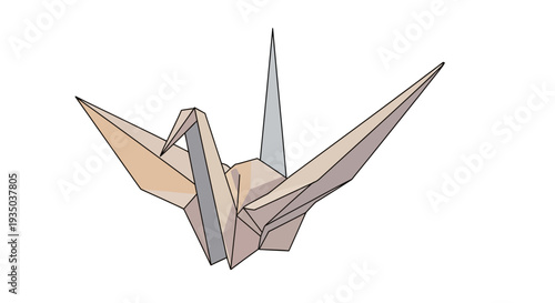 Origami Crane Paper Folding Art