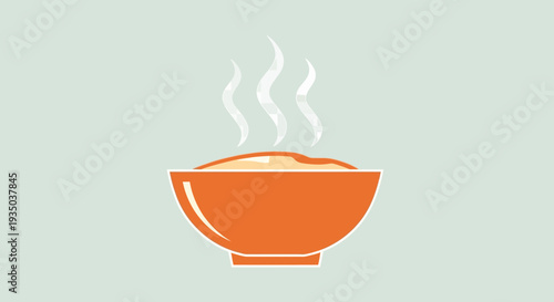Steaming Bowl of Hot Food